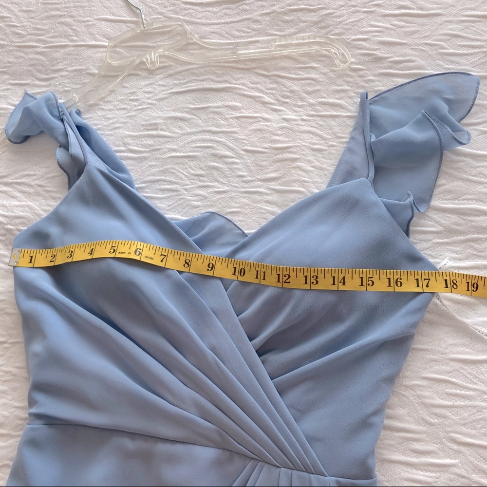 Blue Flutterback Dress - Picture 7 of 14